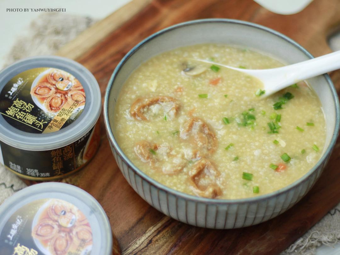 鲍鱼蘑菇养胃粥的做法