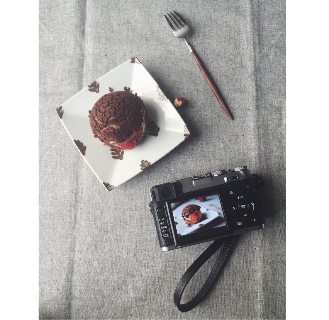 巧克力酥皮泡芙