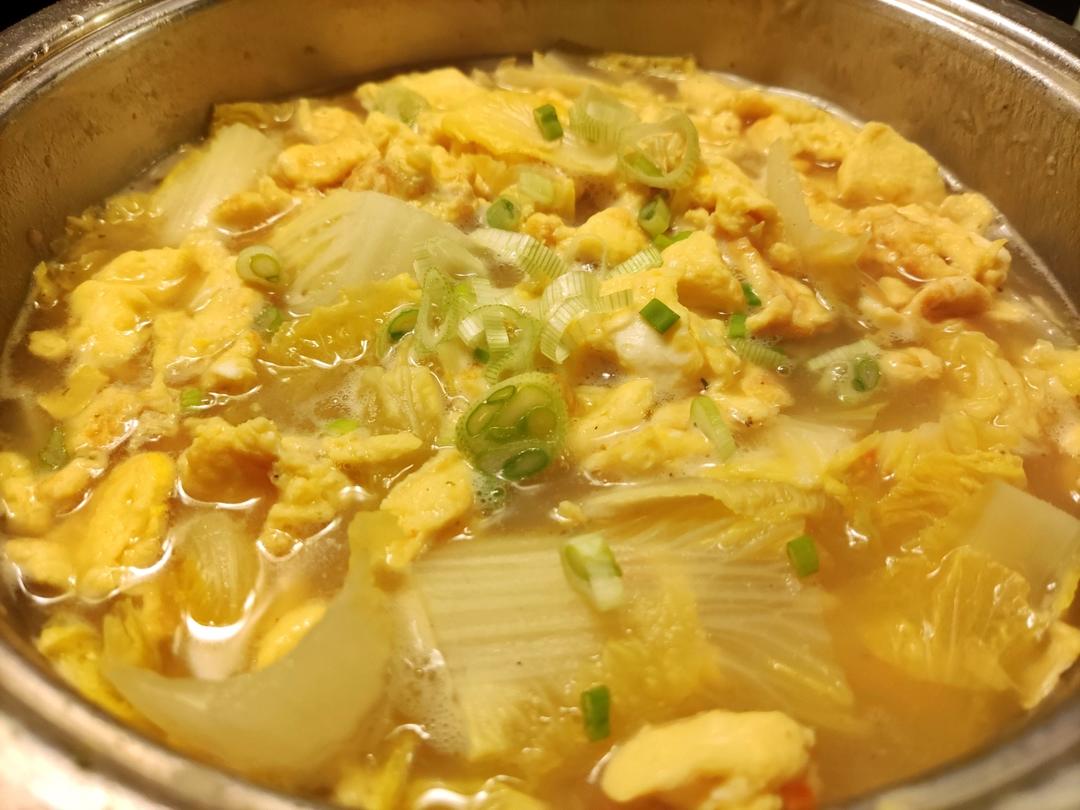 烂糊白菜鸡蛋汤