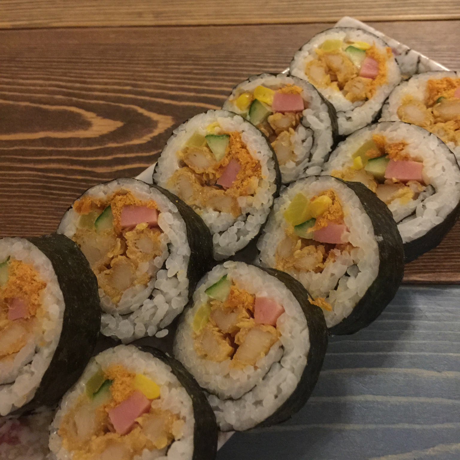 井小一的妈妈分享作品晚餐612016年3月16日鸡柳寿司#晚餐612016年