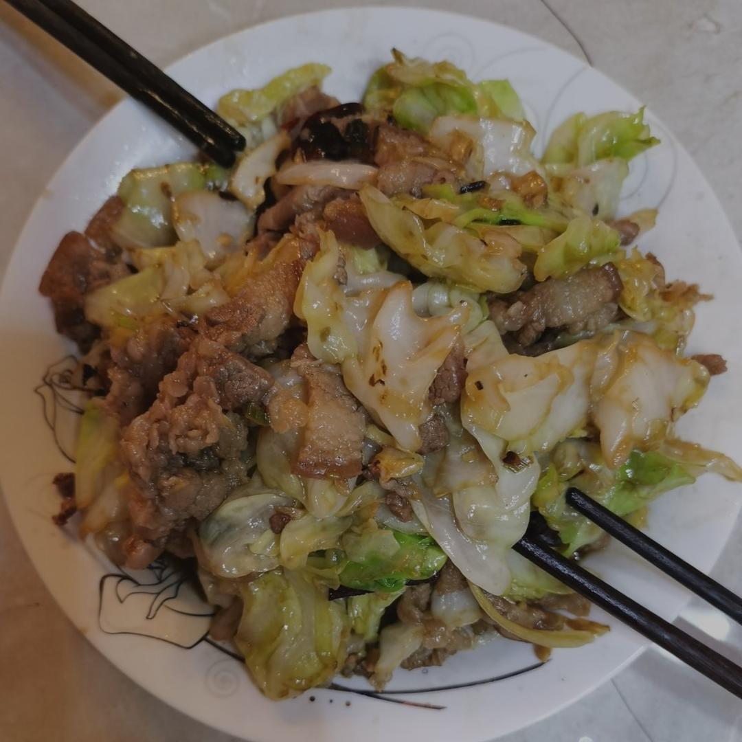 圆白菜炒肉片（秘制）