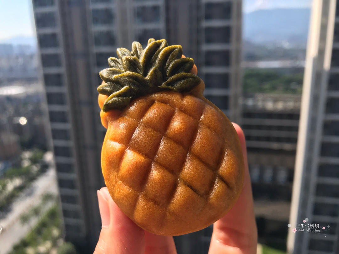 广式月饼通用饼皮（内附凤梨小菠萝🍍月饼的详细做法）