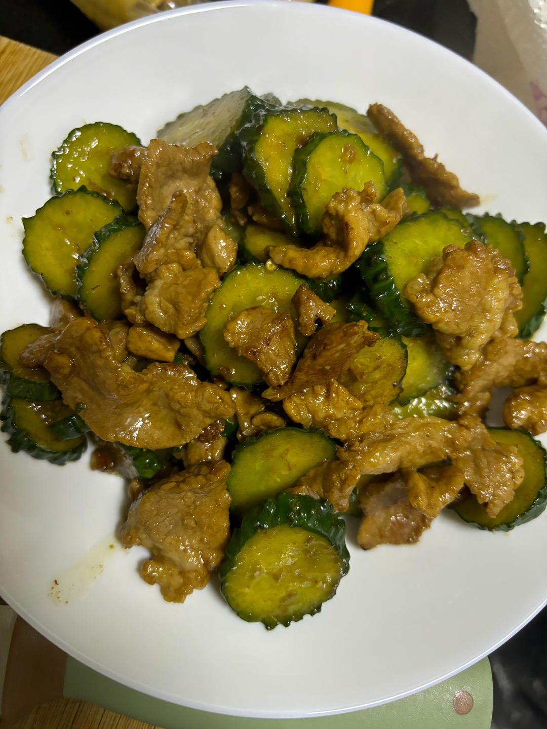贼好吃的，下饭菜「黄瓜🥒炒肉🥩」