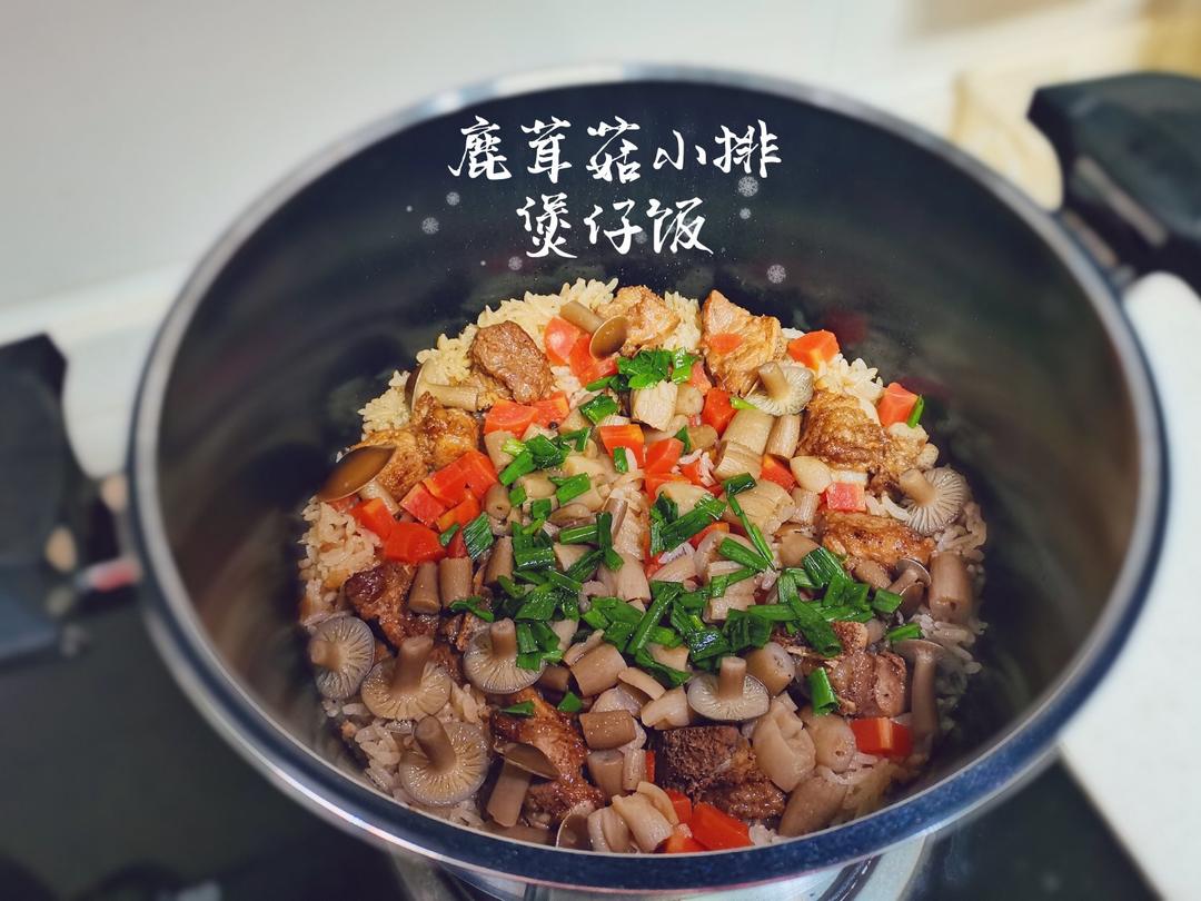 鹿茸菇煲仔饭