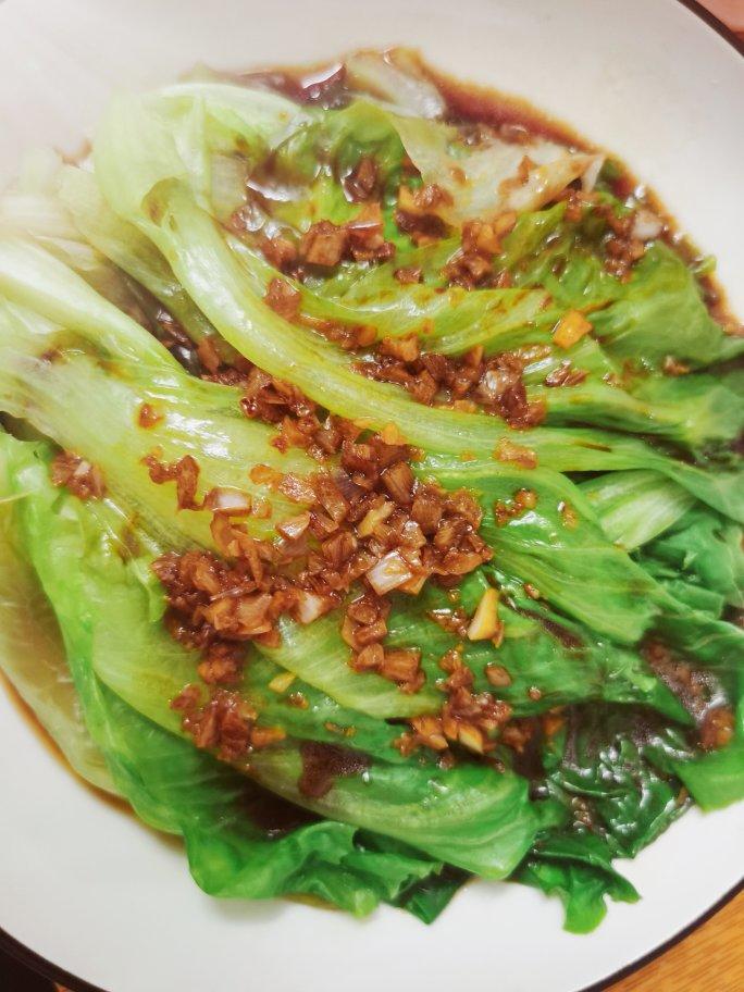 超级好吃低脂低热量的～蚝油生菜