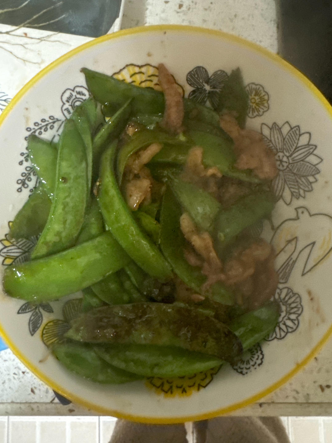 荷兰豆炒肉