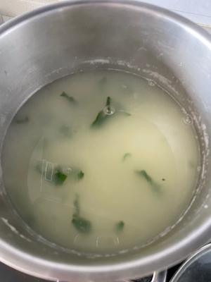 中式-粥底奶油白菜的做法 步骤4