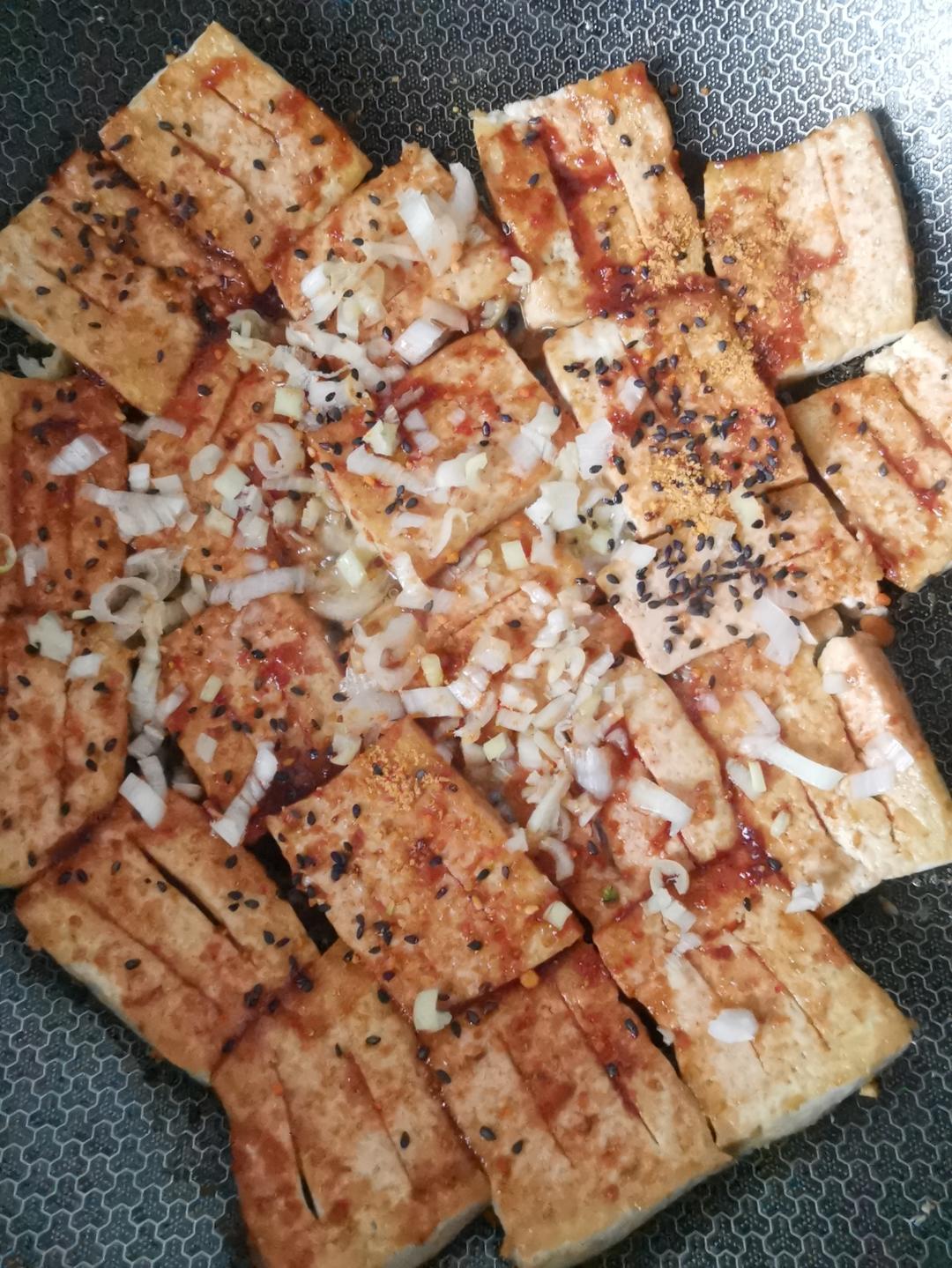 家庭版香煎铁板豆腐