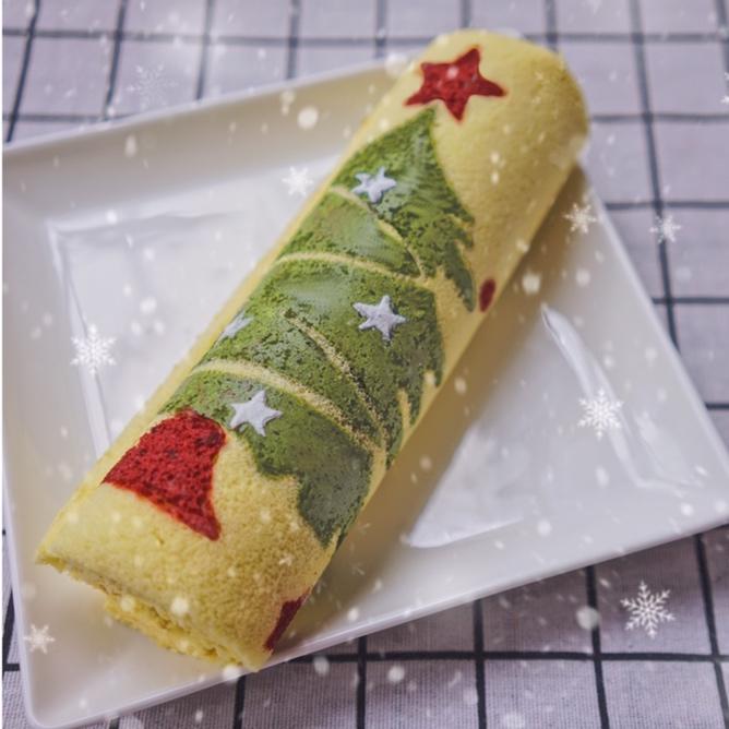 圣诞树蛋糕卷~
