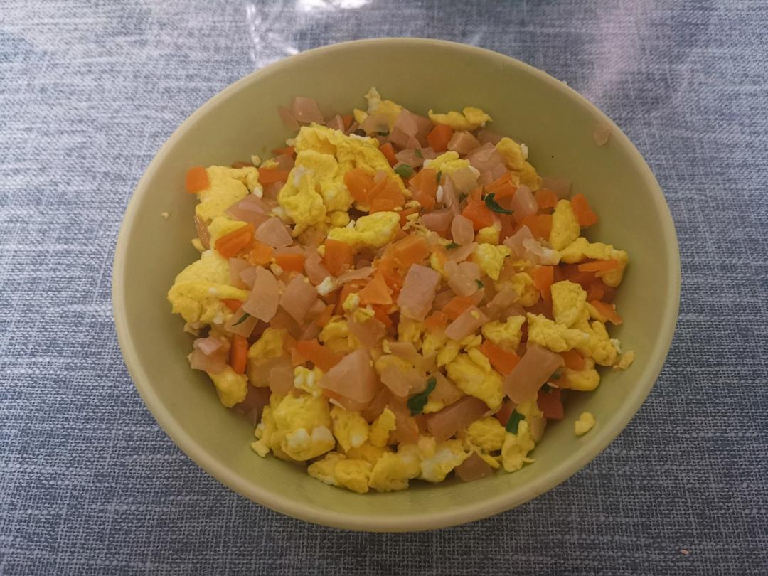 【酸萝卜炒鸡蛋】酸辣又开胃