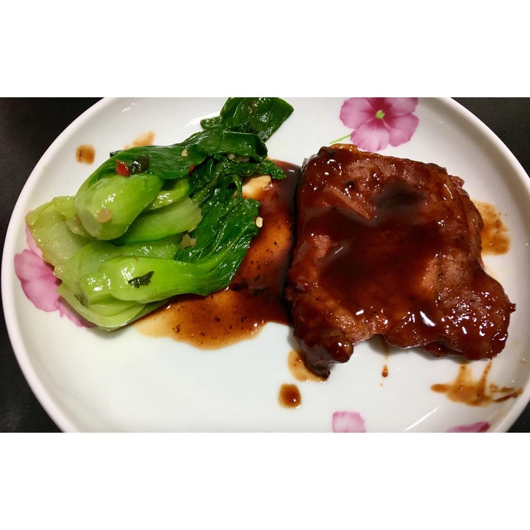 超简单平底锅叉烧肉，多汁味浓不能再快手