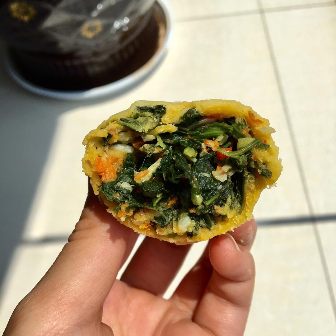 不用和面不用包的菜饽饽