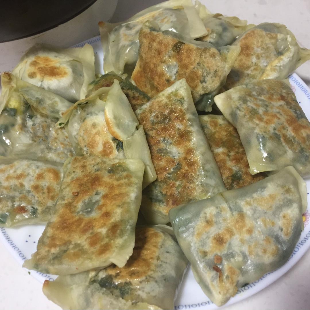 秒杀夜市小吃摊韭菜盒子(饺子皮版)