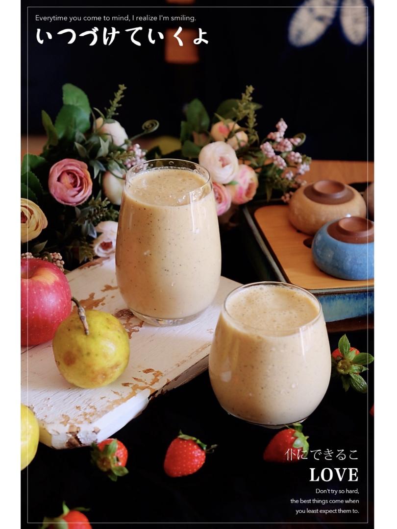 🍓草莓百香苹果奶昔🍎
