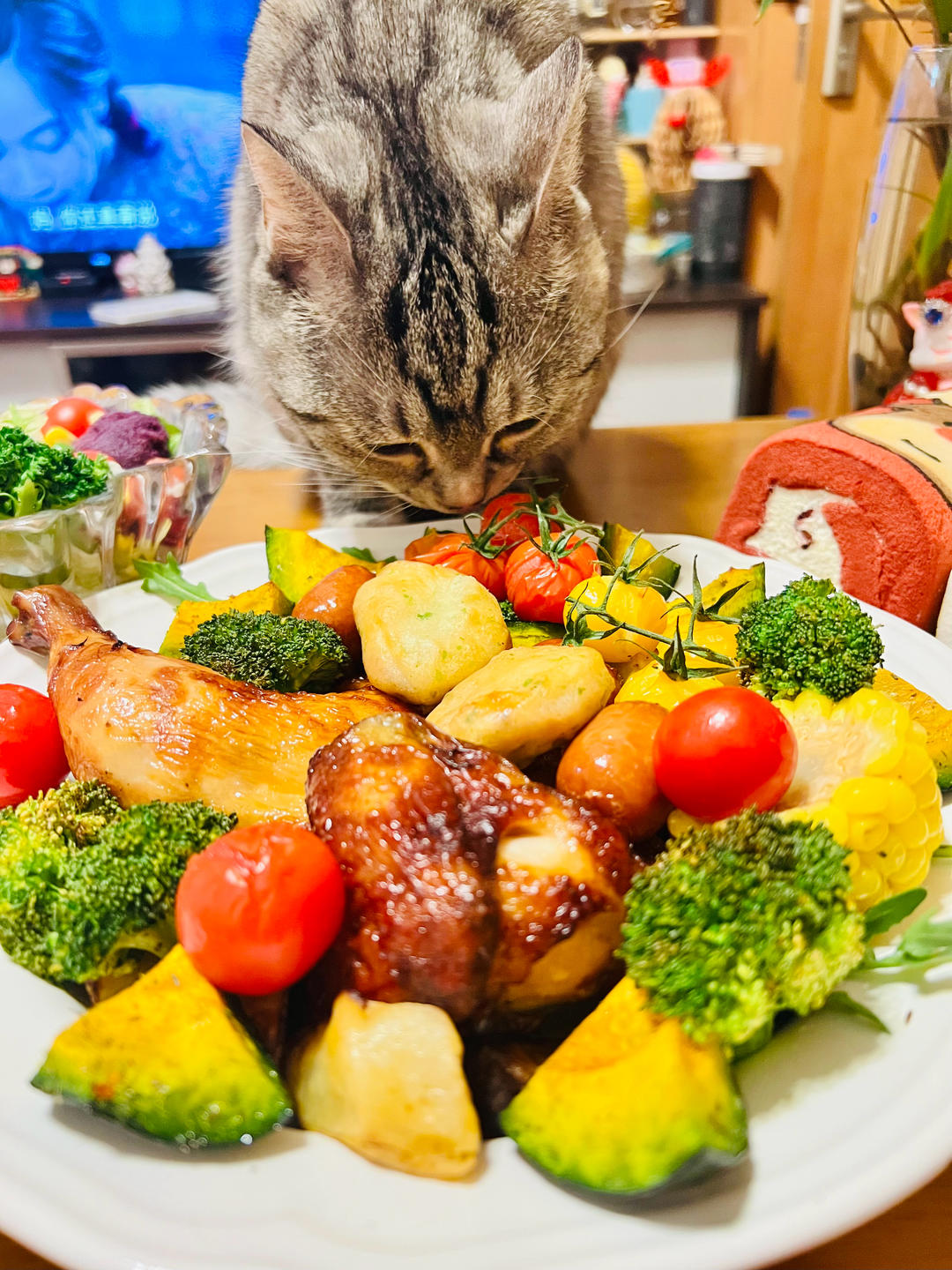 圣诞烤鸡腿