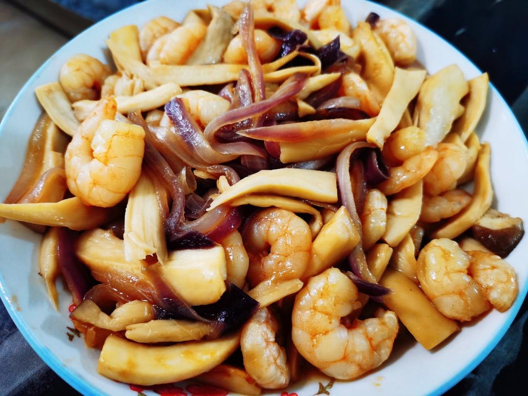 杏鲍菇炒虾仁🍤