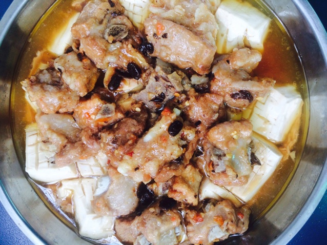 排骨蒸豆腐