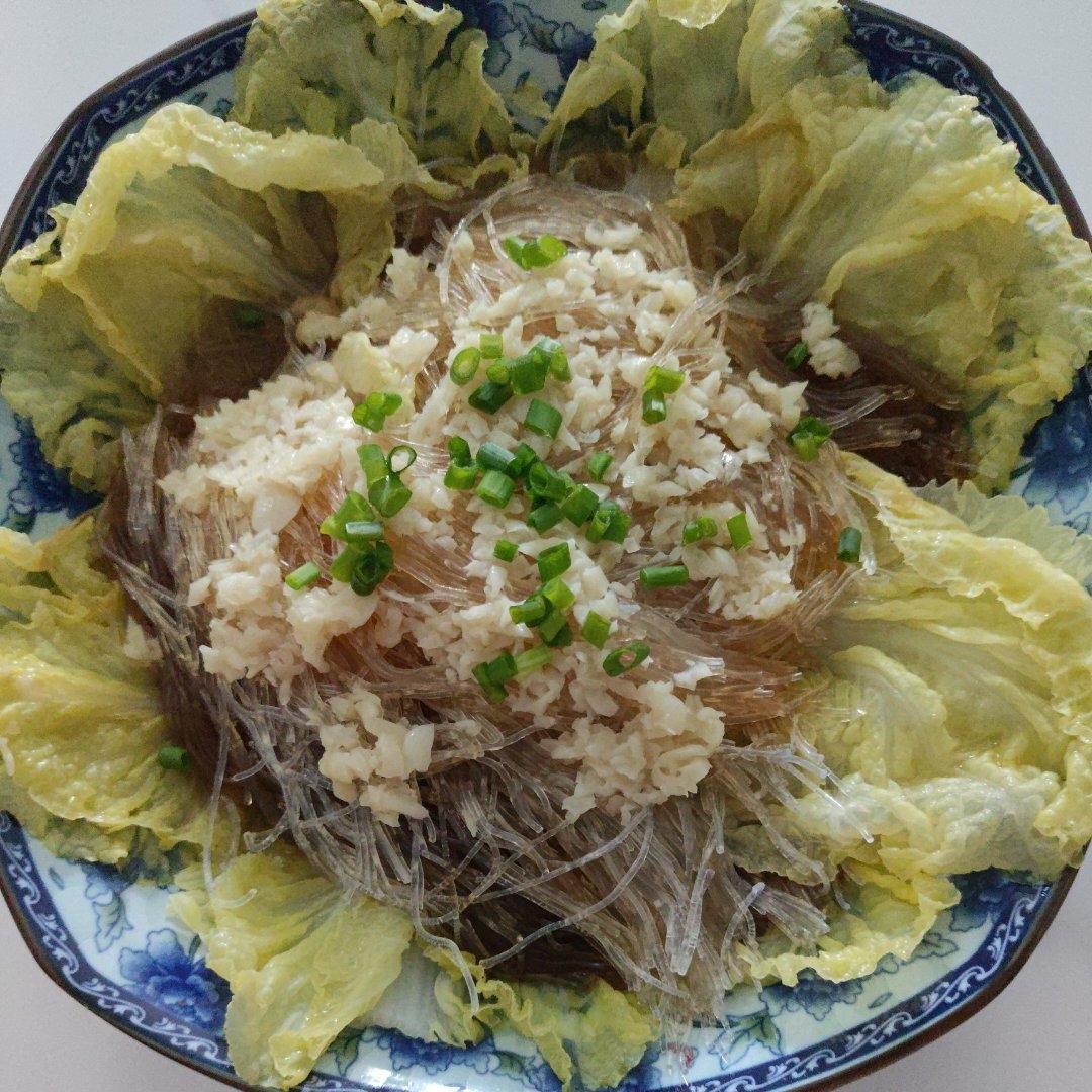 懒人下饭神器，蒜蓉蒸粉丝金针菇娃娃菜