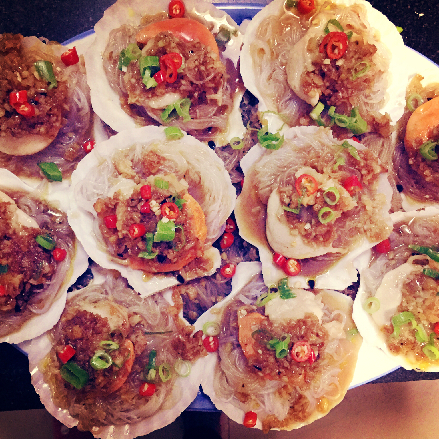 蒜蓉粉丝蒸扇贝