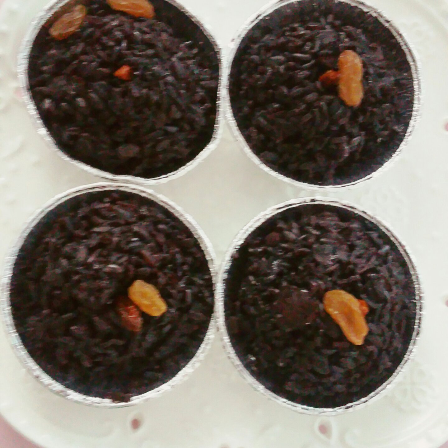 港式点心：黑米糕