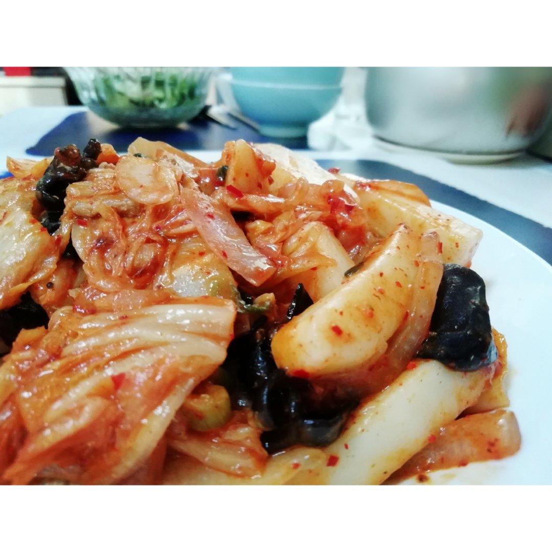 泡菜炒年糕