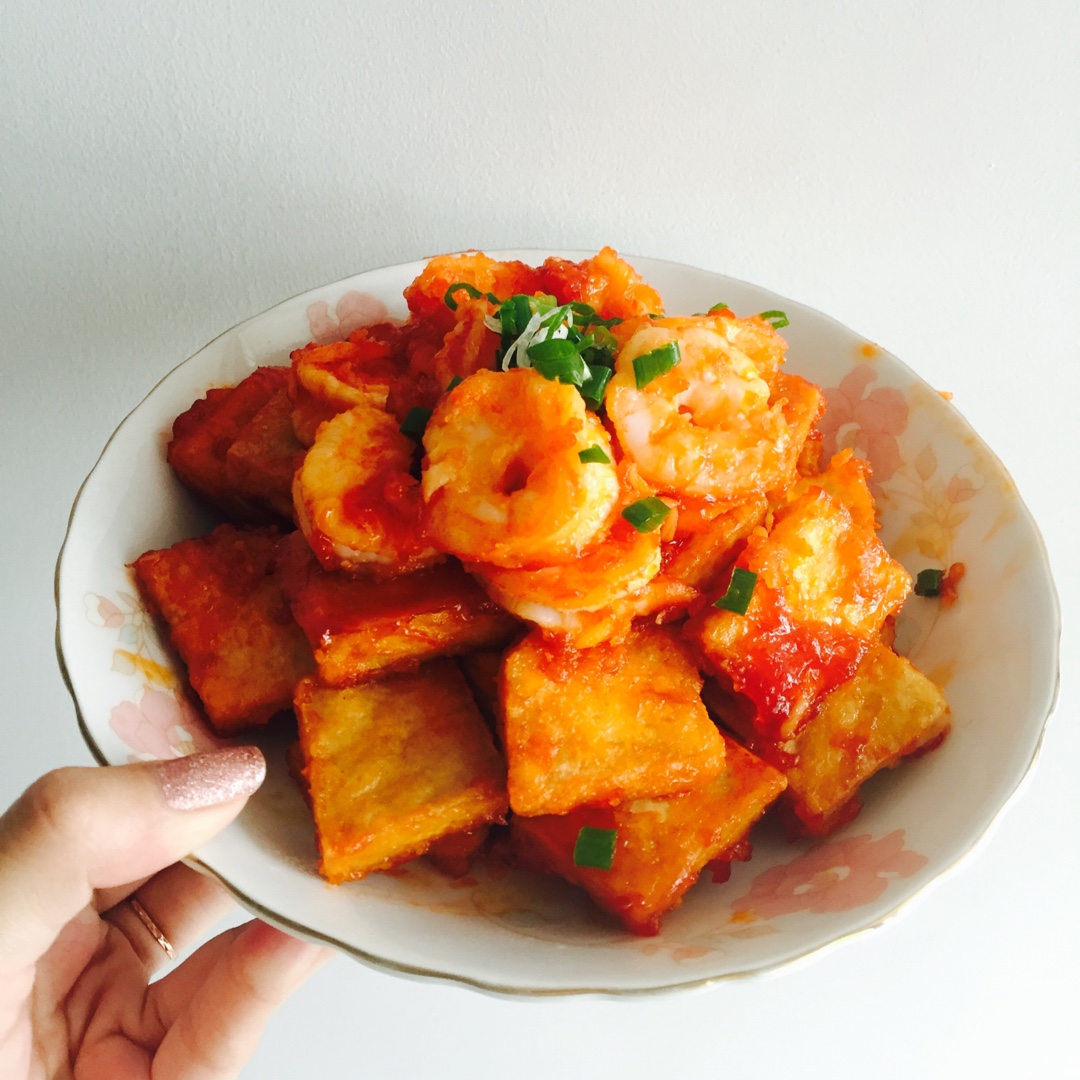 鲜虾番茄豆腐