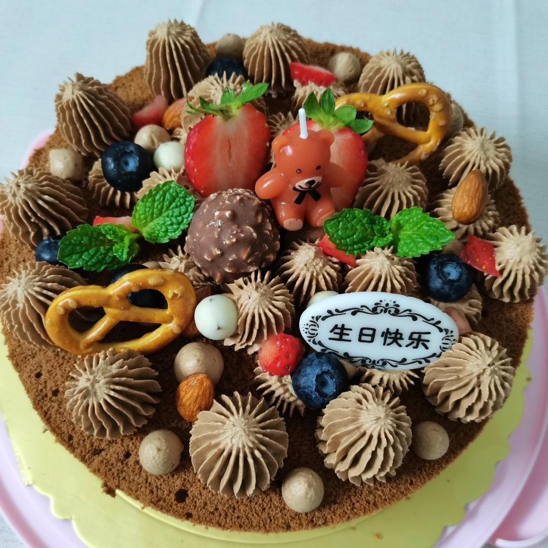 6寸巧克力味裸蛋糕