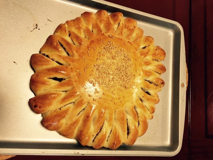 向日葵豆沙面包