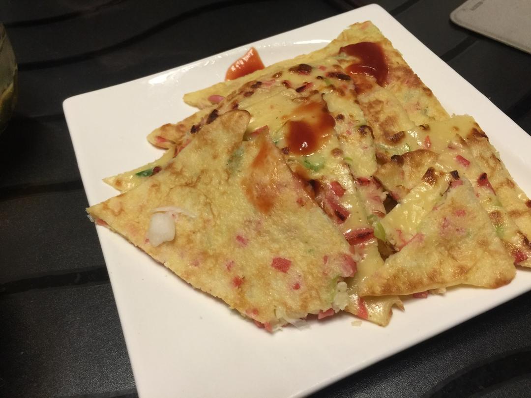 培根香葱鸡蛋饼