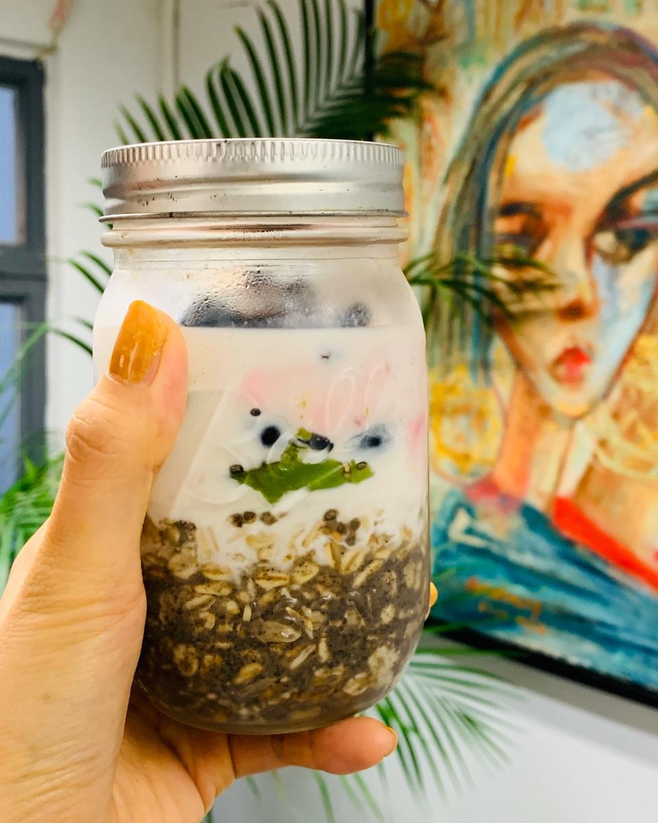 隔夜燕麦杯