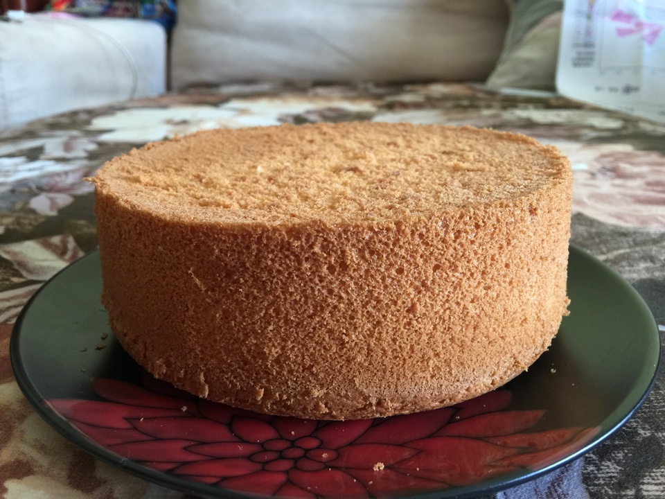 6寸原味戚风蛋糕