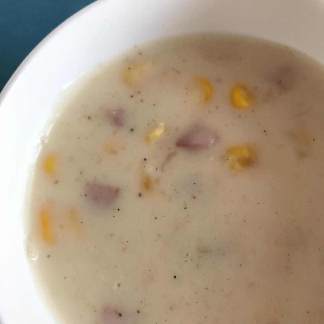 火腿玉米浓汤