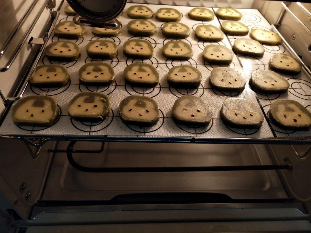 抹茶兔兔曲奇（比熊猫简单！超详细实物图+超良心手绘图）