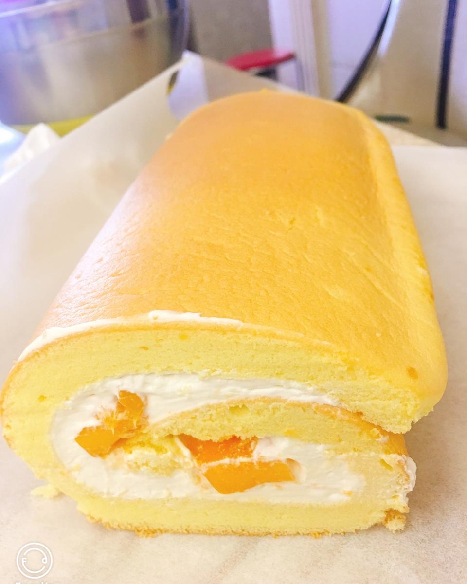 芒果戚风蛋糕卷