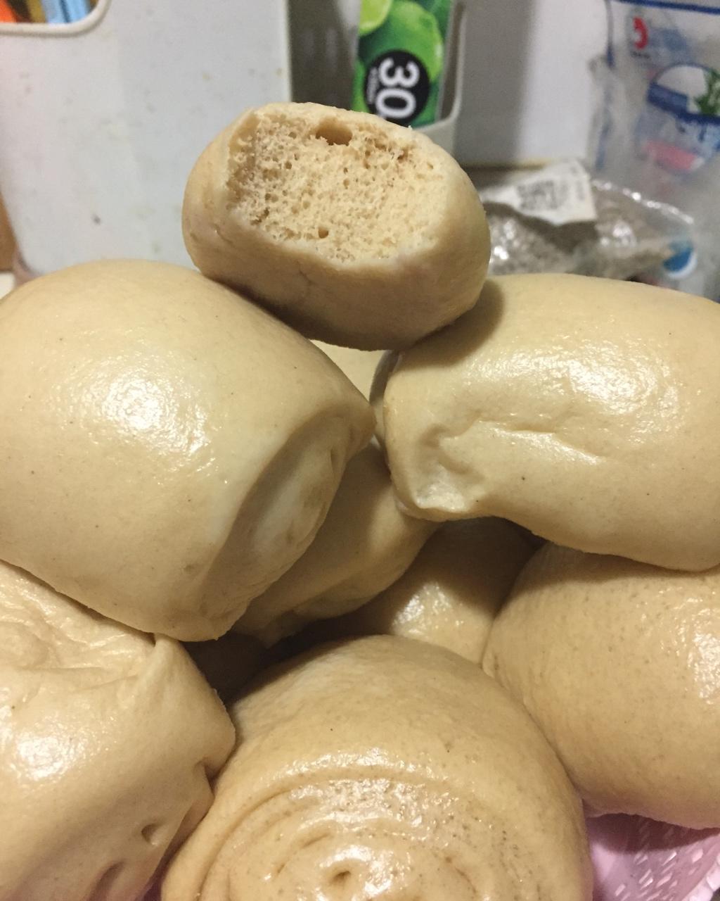 有着面包口感的红糖馒头（一次发酵）