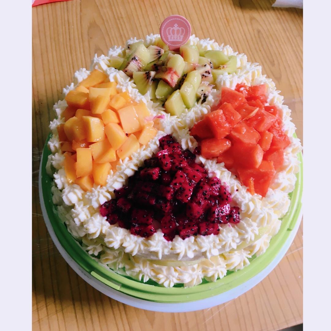 各种简易式水果蛋糕装饰