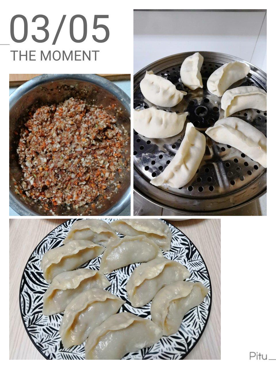素馅烫面大蒸饺