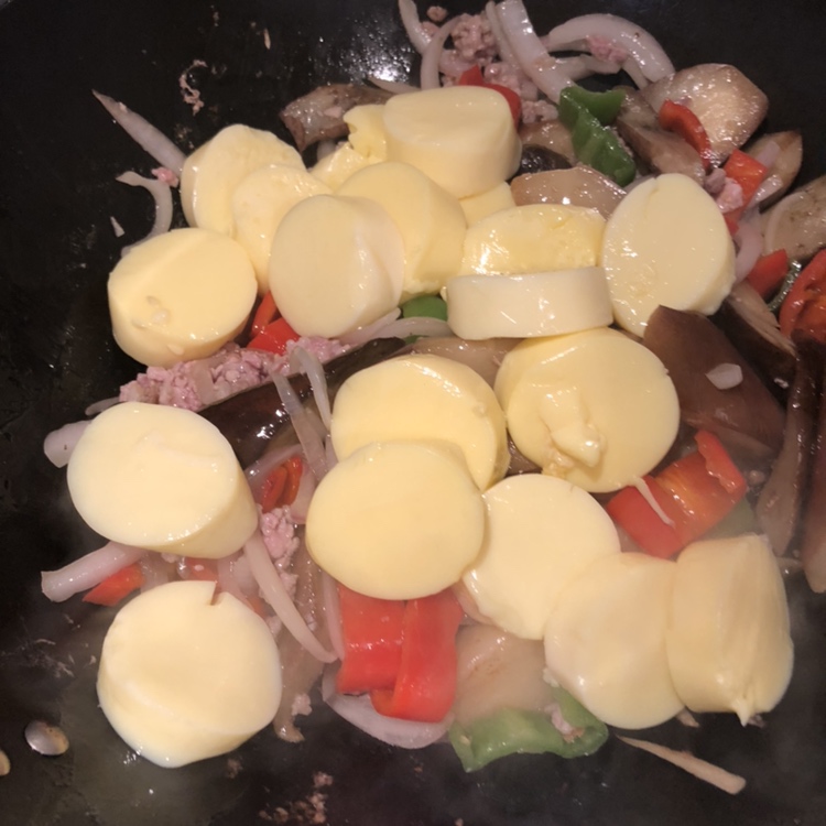 日本豆腐茄子煲的做法 步骤6