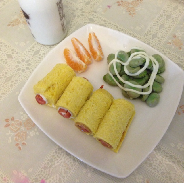 香肠卷三明治