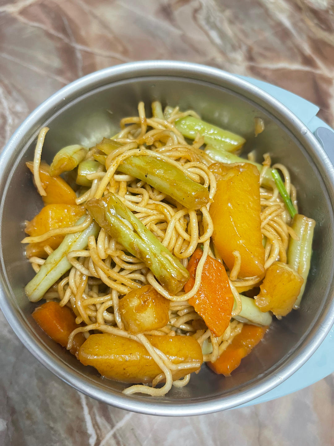 豆角焖面（素）