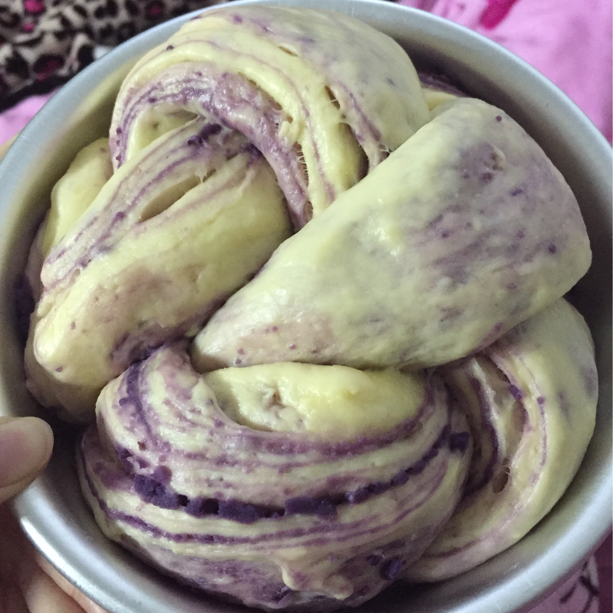 紫薯手撕面包（无需揉出膜）