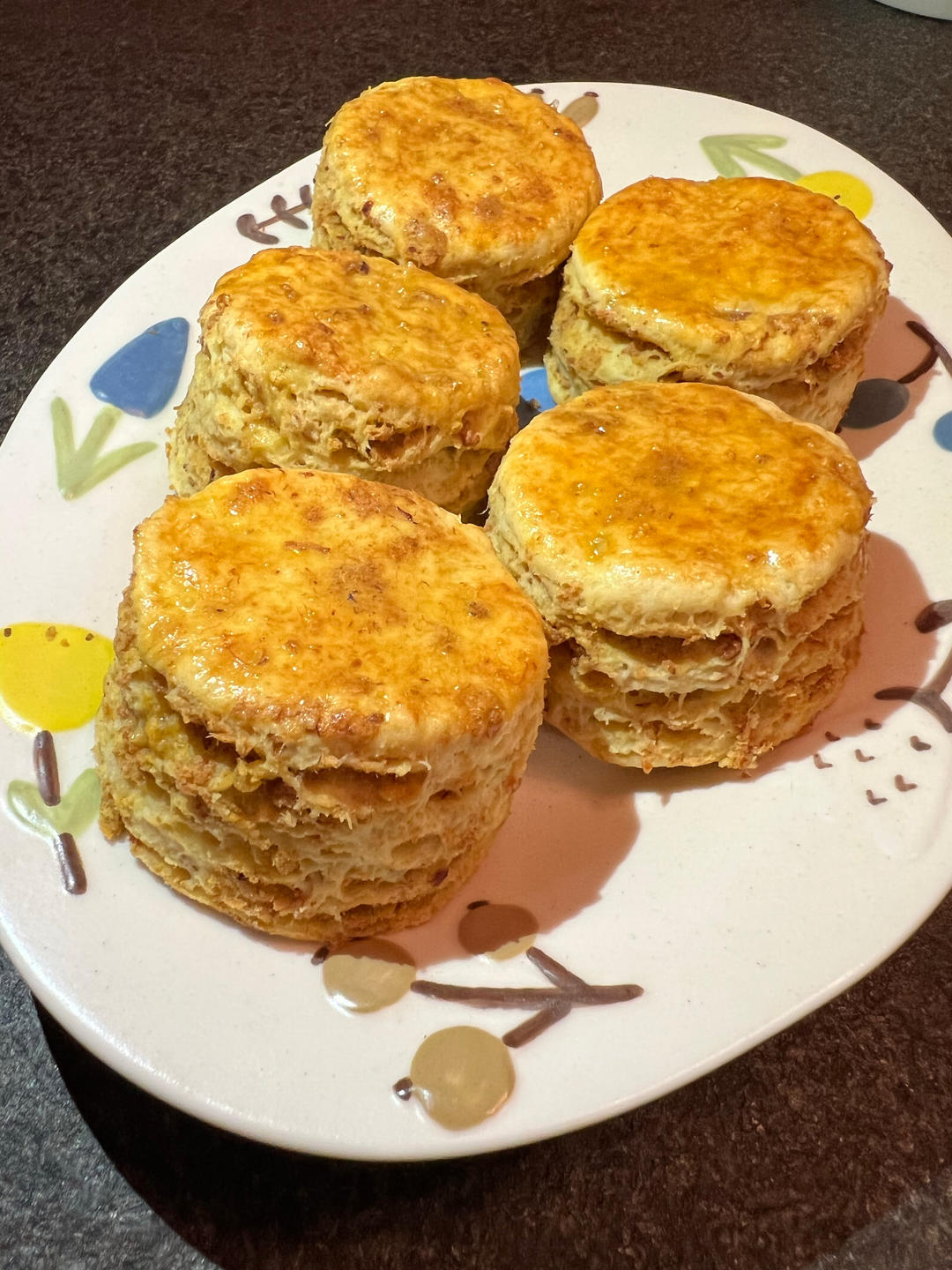 咸蛋黄肉松司康