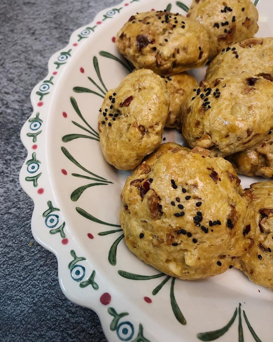 红枣红糖核桃饼干