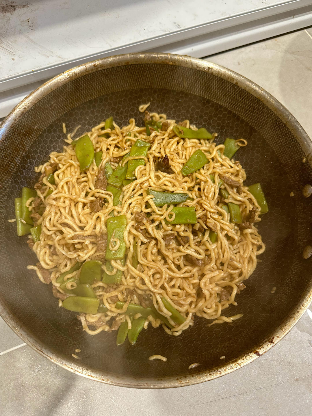 地道老北京扁豆焖面 豆角焖面 太好吃小心吃撑哦