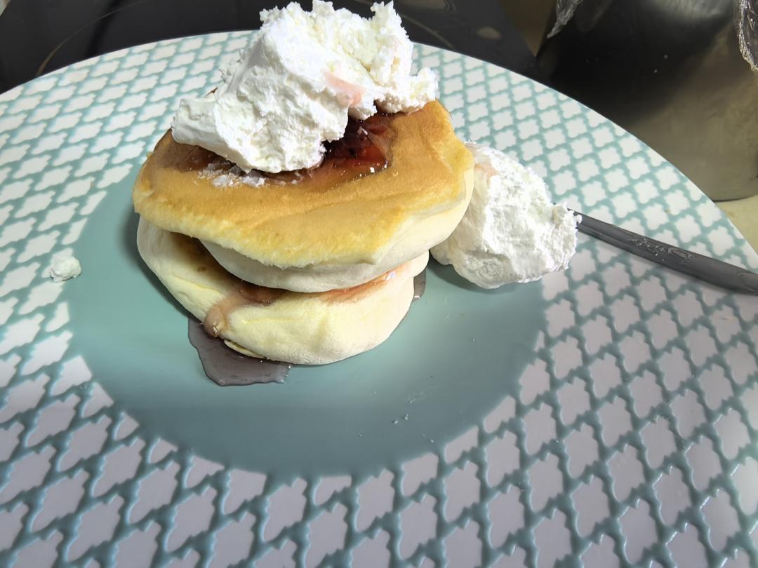 10分钟搞定网红舒芙蕾松饼🥞超松软『步骤详细附视频』『平底锅美食』