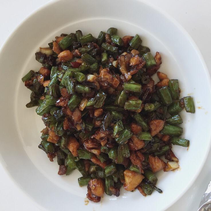 肉沫豆角下饭菜