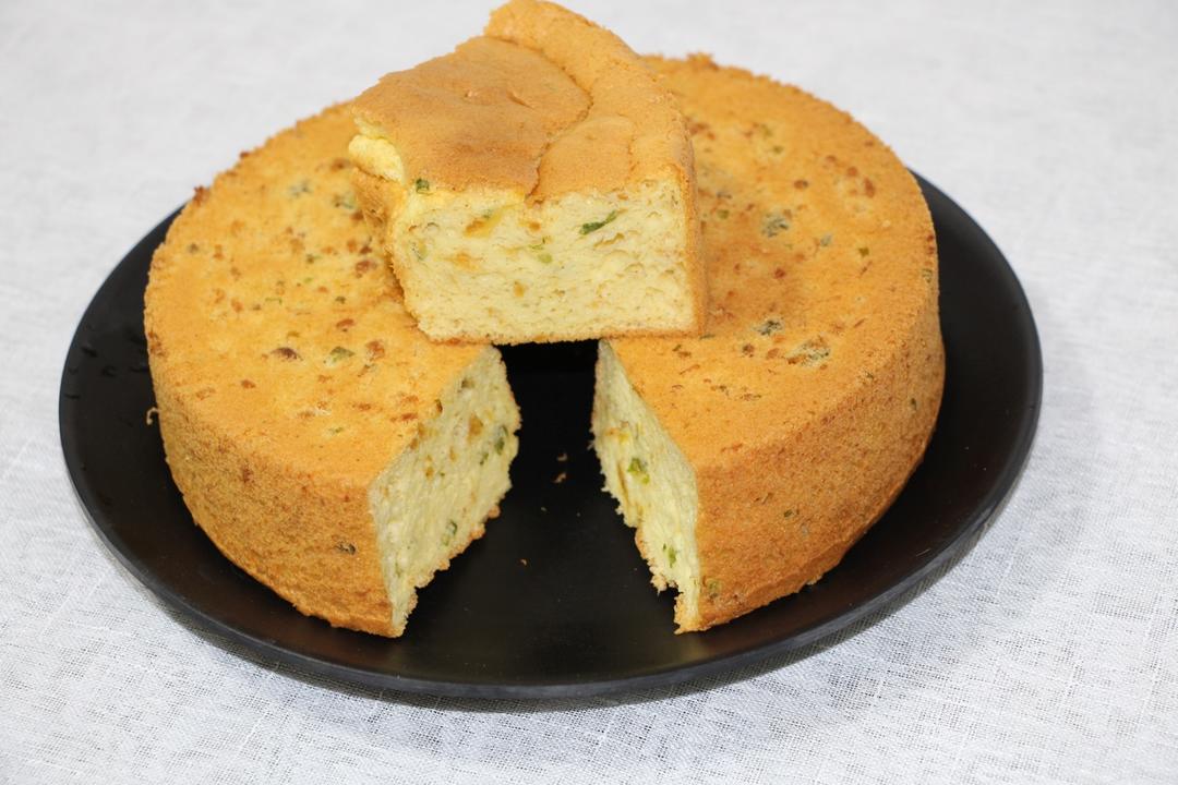 咸香戚风经典——黄金葱香肉松戚风