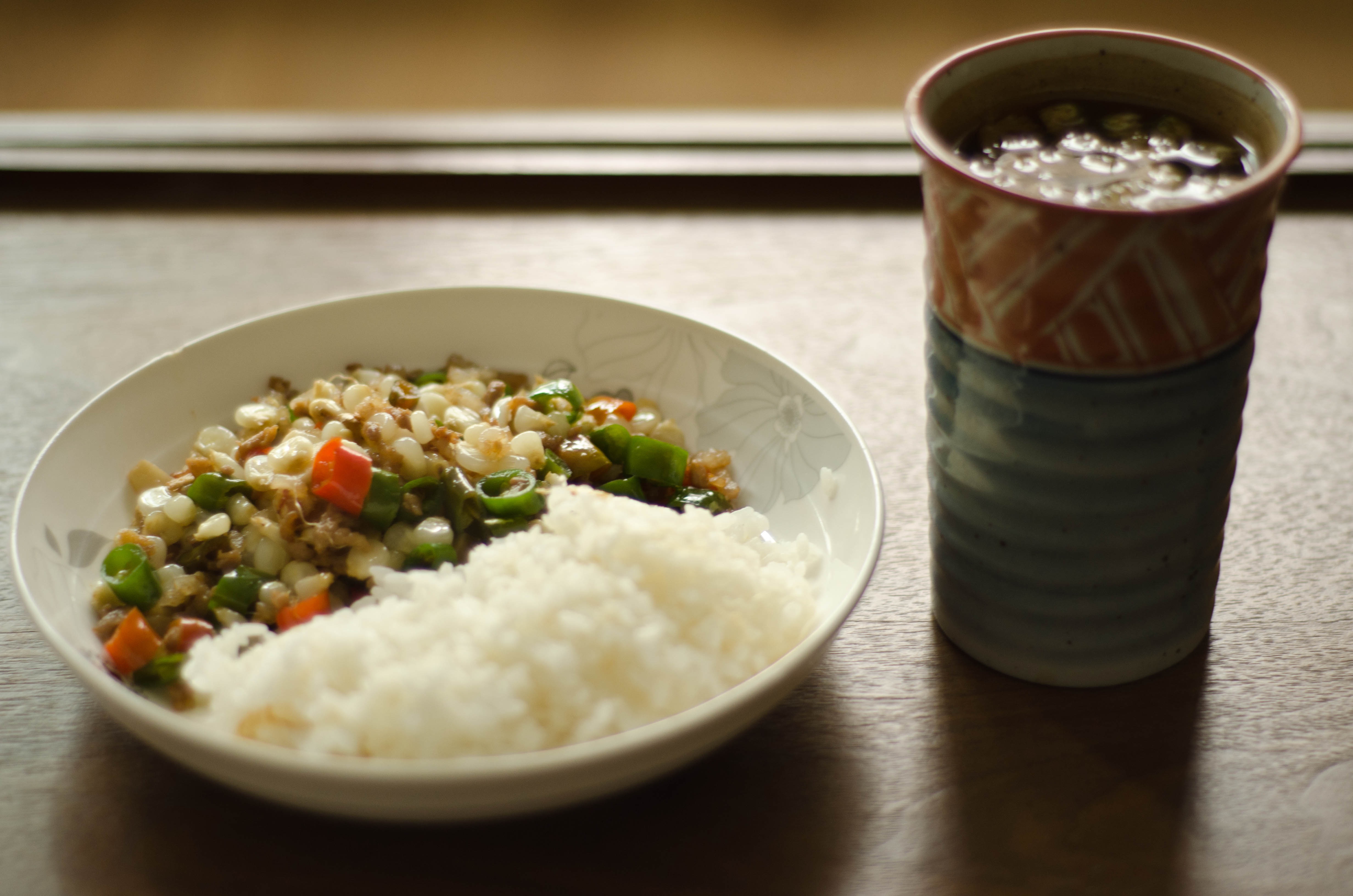 番茄肉末炒玉米