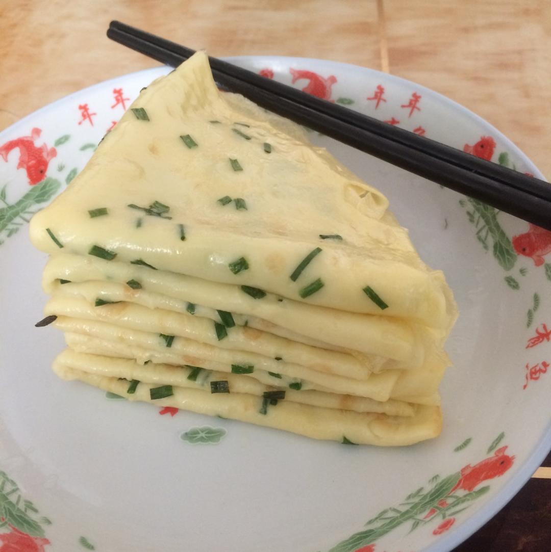 鸡蛋软饼（薄而不破和卖的味道一样细腻好吃！）