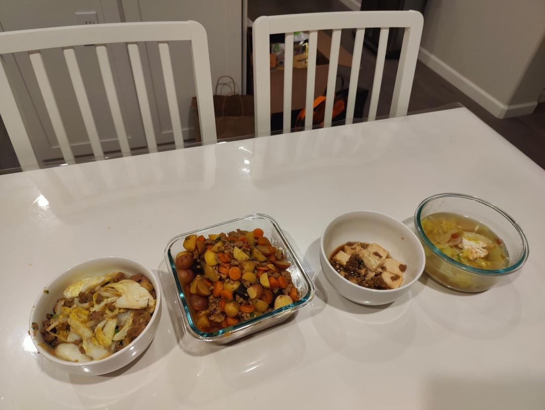 肉末土豆胡萝卜丁